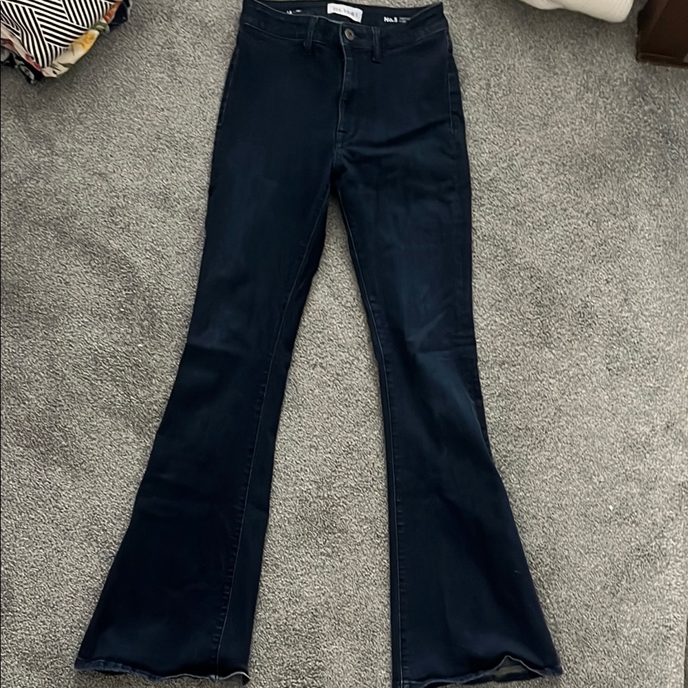 DL1961 Blue Flare Wide Leg Jeans